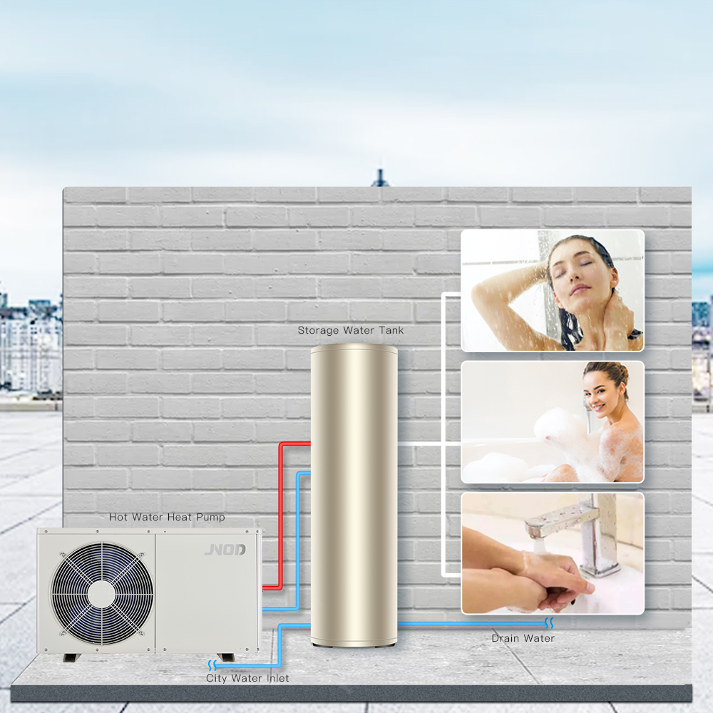 Residential Split Type Heat Pump Hot Water Heater For Hotels