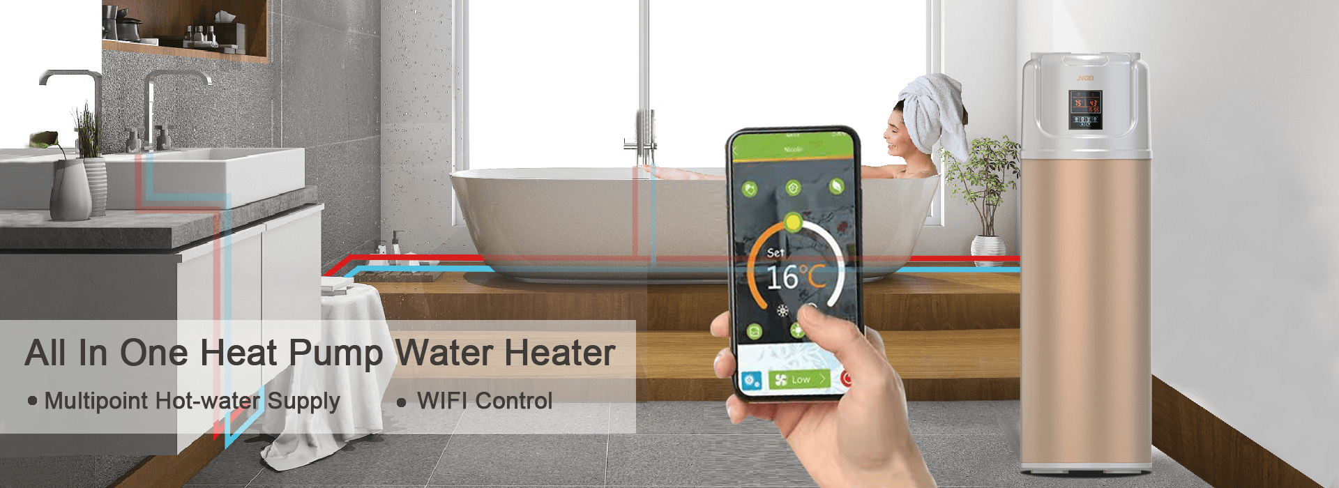 Heat Pump Hot Water Heater For Hotels