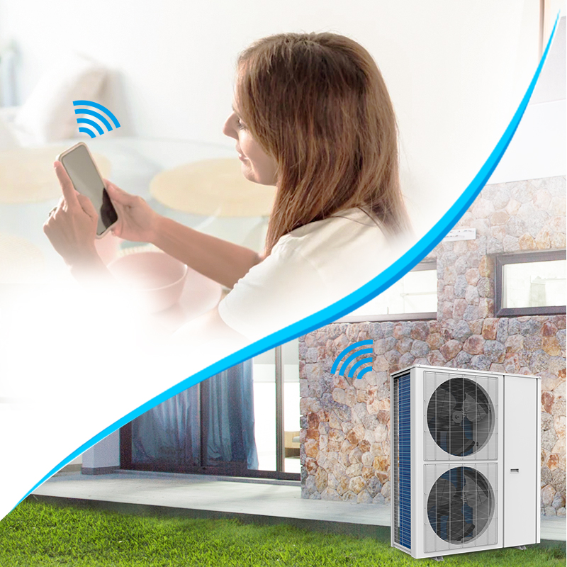 Wifi Air Cooled Heating And Cooling Heat Pump For Garage