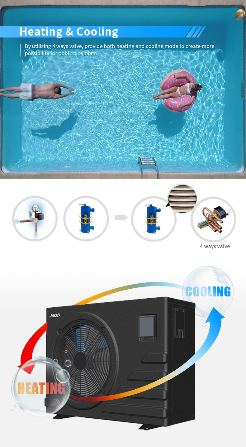 Air Source Low Ambient Swimming Pool Heat Pump For Sauna from China